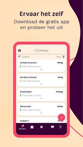 MedApp: jouw medicijnapp Tangkapan skrin 1