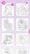 My Little Unicorn Coloring應用截圖第2張