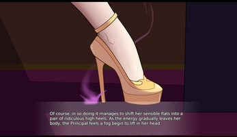 The Principals Bimbofication - A Kinetic Visual Novel Schermafbeelding 2