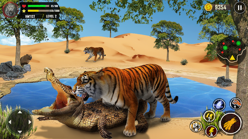 Tiger Simulator 3D Animal Game Ekran Görüntüsü 1