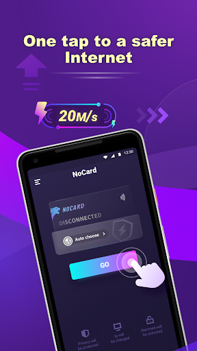 NoCard VPN - No Card Needed Tangkapan skrin 0