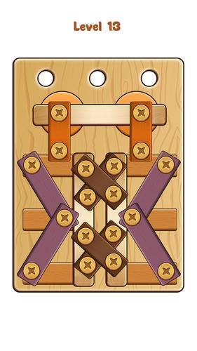 Nuts & Bolts Wood Screw Puzzle Capture d'écran 2