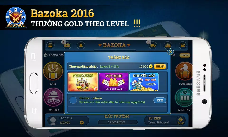 Bazoka - game bai online 2016 スクリーンショット 1