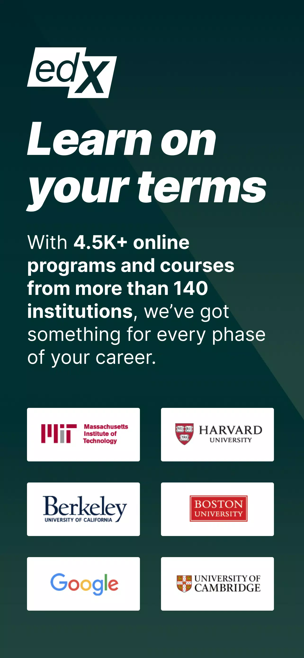 EdX Educação - Cursos online Captura de tela 0