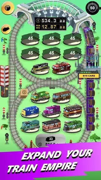 Train Merger Idle Train Tycoon Schermafbeelding 2