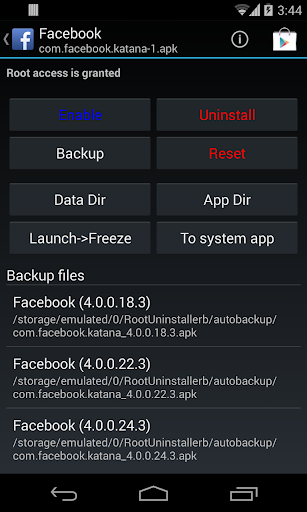 Root Uninstaller 스크린샷 2