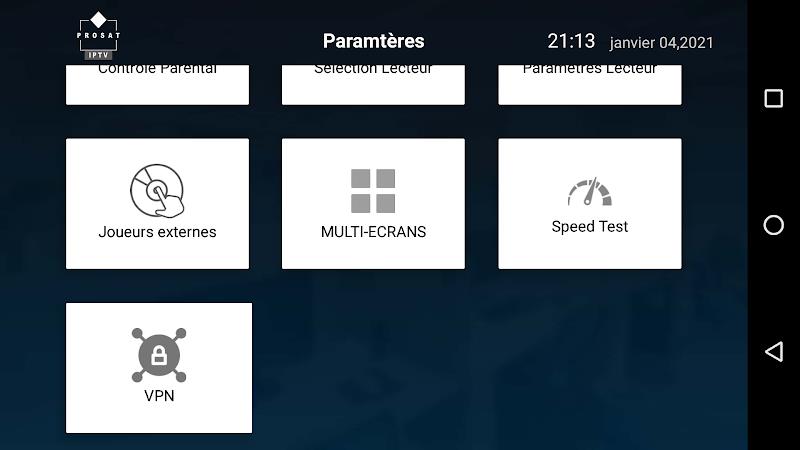 Prosat IPTV Player Captura de tela 2