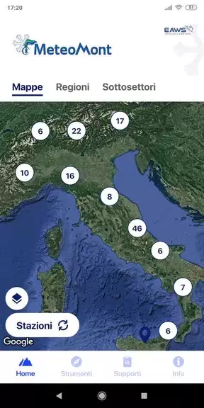 Schermata Meteomont 2