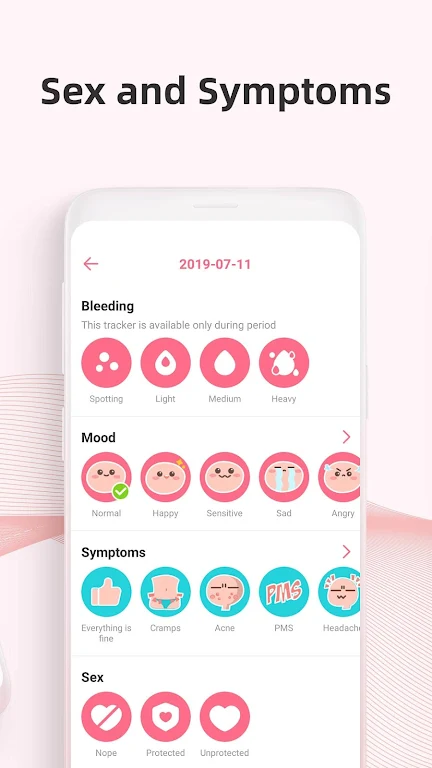 PinkBird Period Tracker Capture d'écran 2