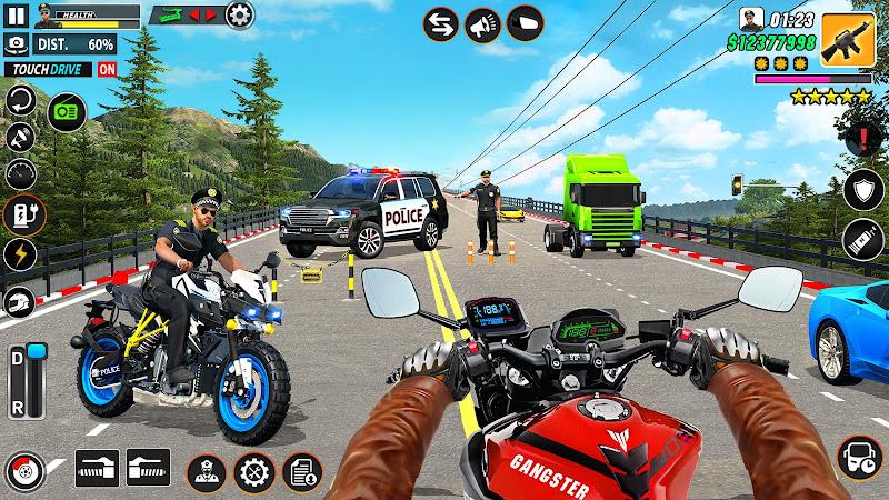 Police Motor Bike Crime Chase Ảnh chụp màn hình 2