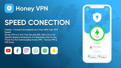 Honey VPN - Fast & Secure Captura de tela 1