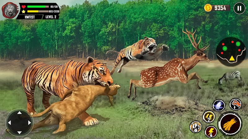 Tiger Simulator 3D Animal Game Ekran Görüntüsü 0