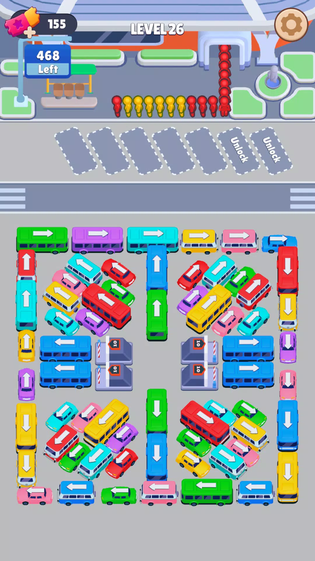 Bus Sort: Car Parking Jam Tangkapan skrin 0