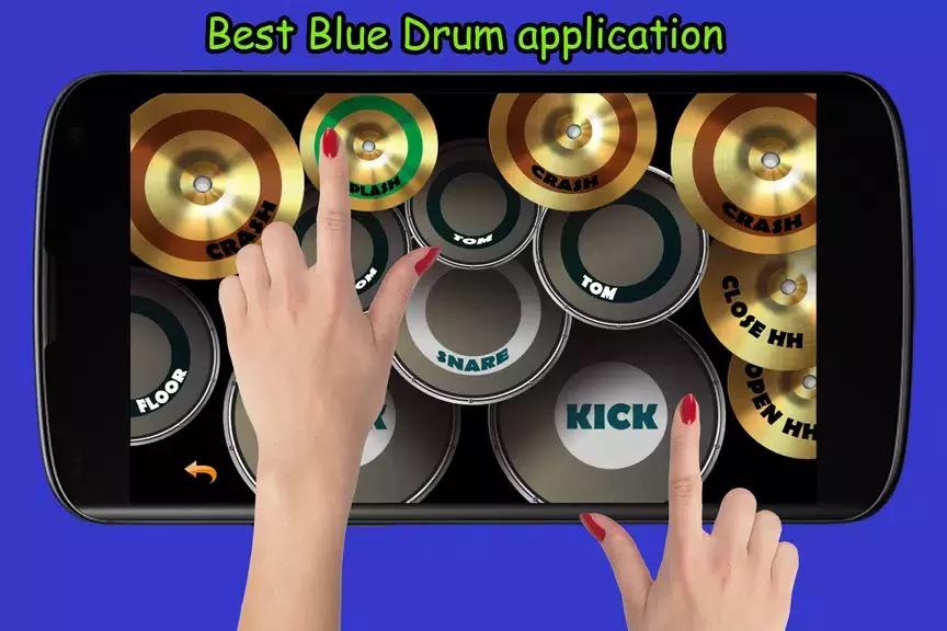 Blue Drum - Piano Captura de tela 2