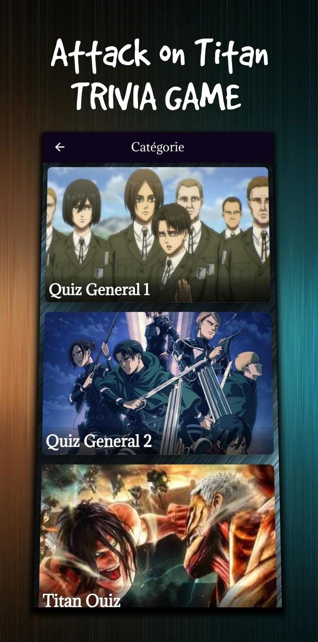 attack on titan character quiz 스크린샷 0