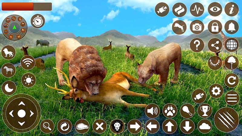 Lion Games 3D Animal Simulator スクリーンショット 2