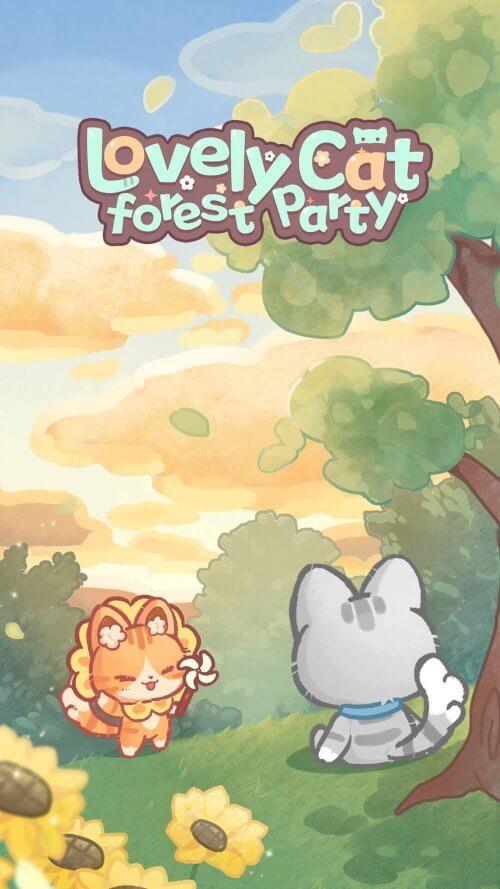 Lovely Cat: Forest Party Captura de pantalla 1