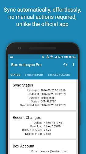 Autosync for Box - BoxSync Ekran Görüntüsü 1