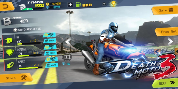 Death Moto 3 Captura de pantalla 0