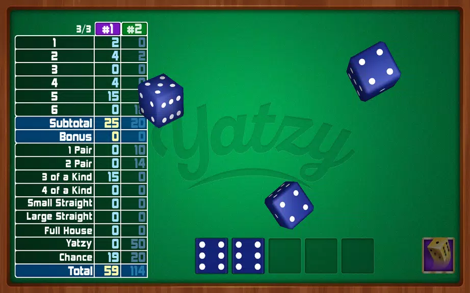 Yatzy Dice Game Screenshot 2