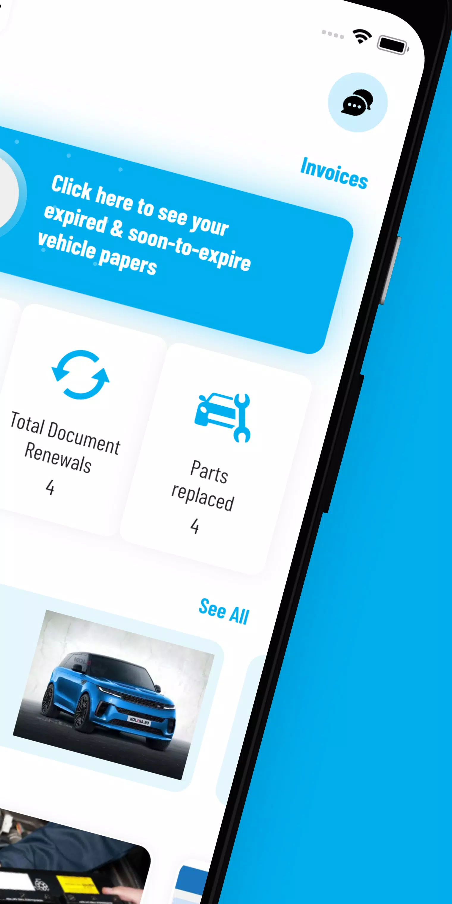 Vehycles App ဖန်သားပြင်ဓာတ်ပုံ 1