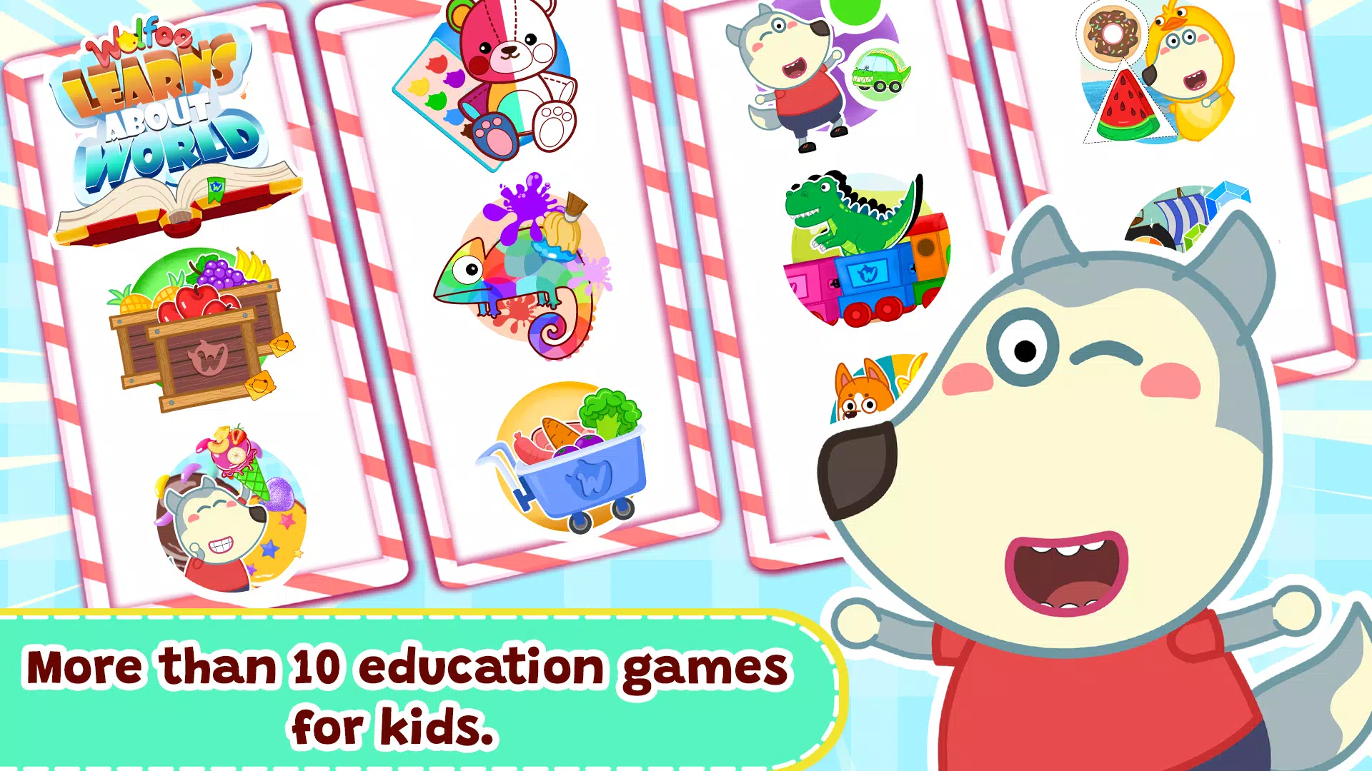 Wolfoo: Kids Learn About World ภาพหน้าจอ 1