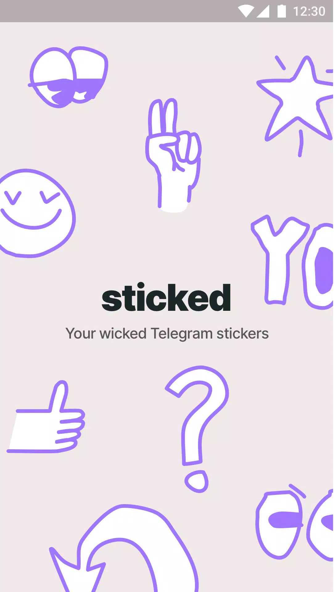 Sticked - Telegram stickers Tangkapan skrin 0