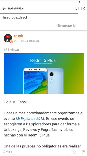 Xiaomi Community Captura de pantalla 1