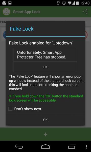 Smart App Lock Tangkapan skrin 2