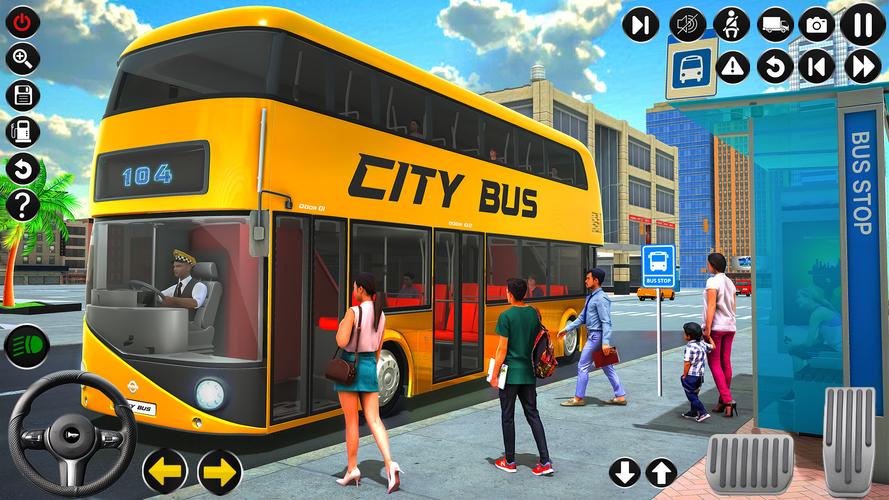 Passenger Bus Driving Games 3D Captura de pantalla 0