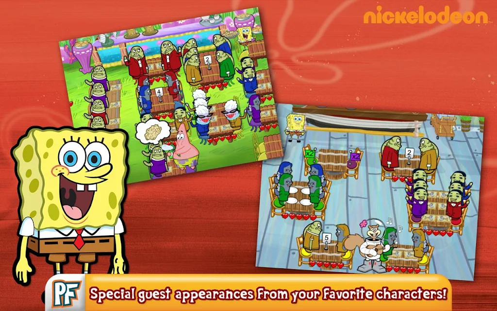 SpongeBob Diner Dash Schermafbeelding 1