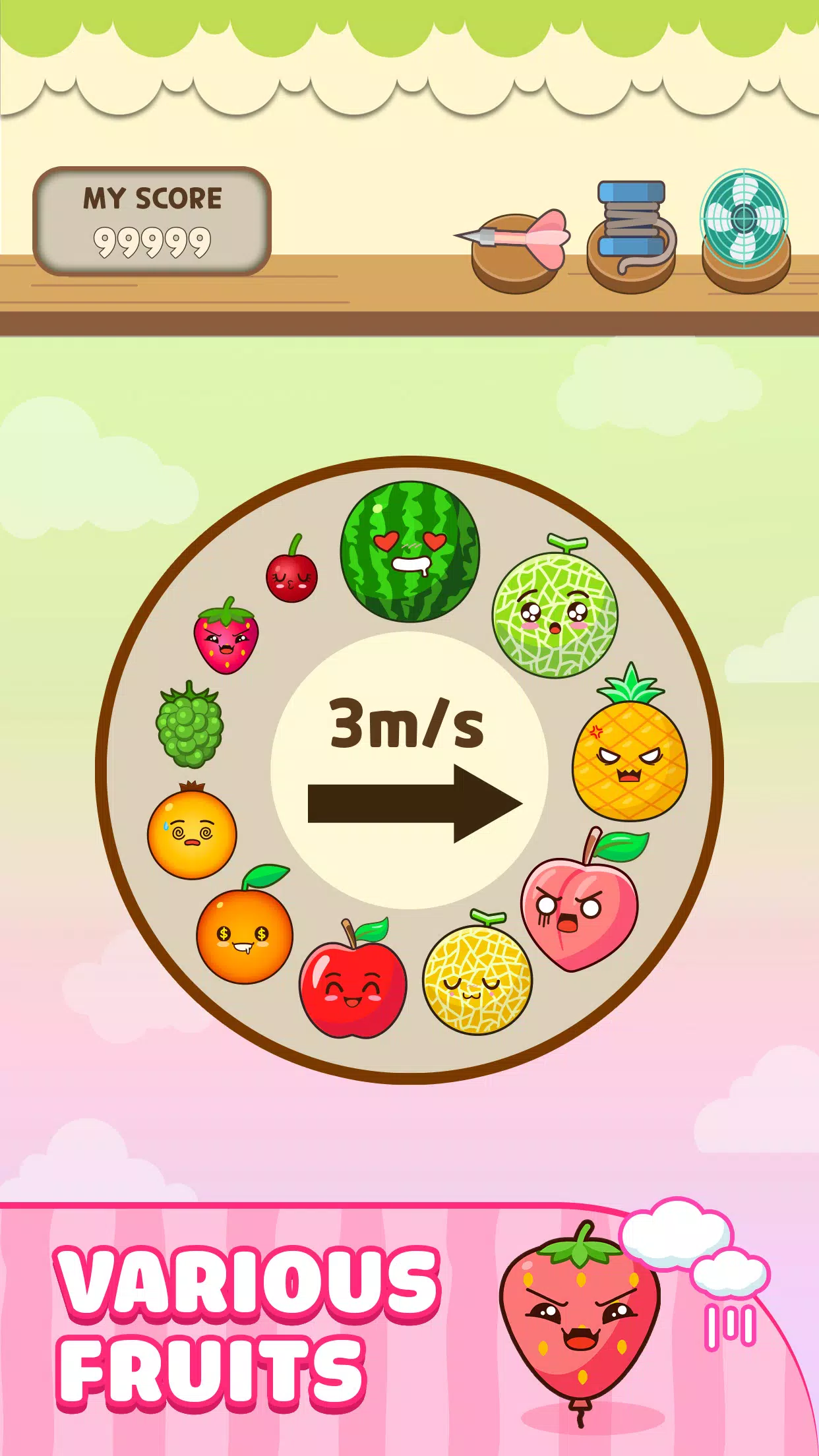 Melon Balloon: Fruit Merge Tangkapan skrin 3