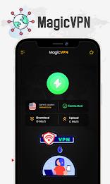 Magic VPN – VPN Fast & Secure Tangkapan skrin 2