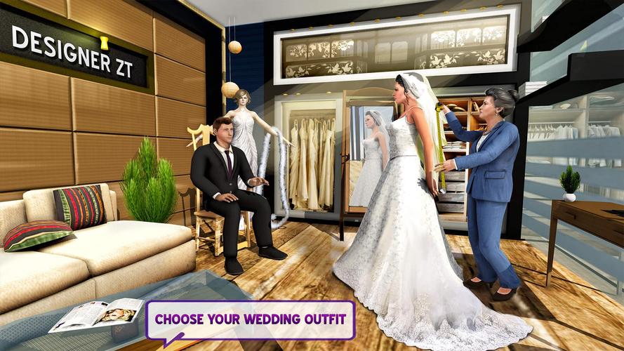 Newlywed Happy Couple Family Schermafbeelding 0