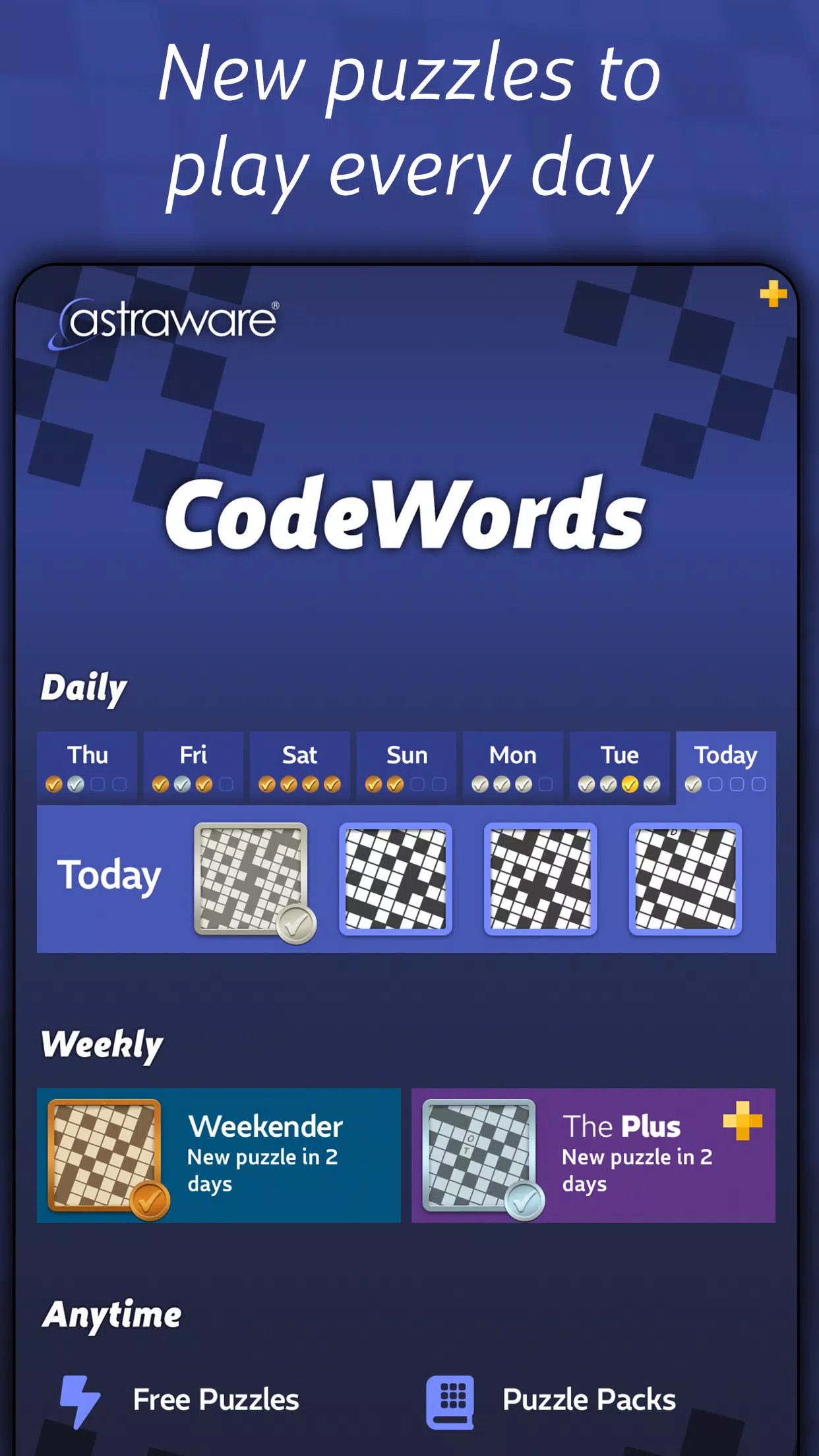 Astraware CodeWords Tangkapan skrin 3