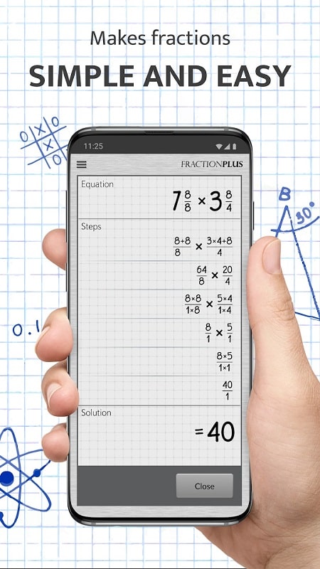 Fraction Calculator Plus Tangkapan skrin 1