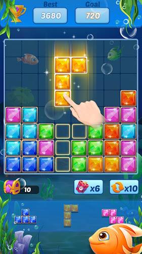 Puzzle Block Ocean Fish স্ক্রিনশট 0