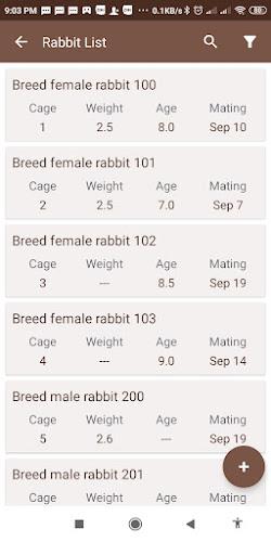 Quacha - Rabbit breeding manag スクリーンショット 1