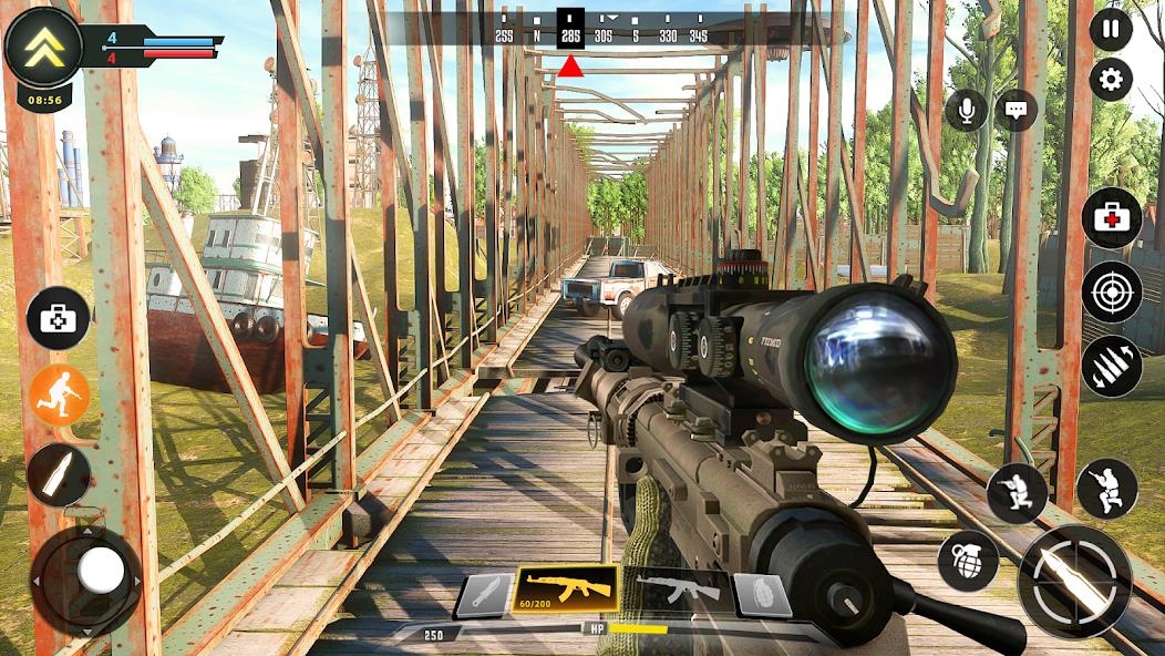 Sniper Game: Shooting Gun Game Mod Ekran Görüntüsü 0