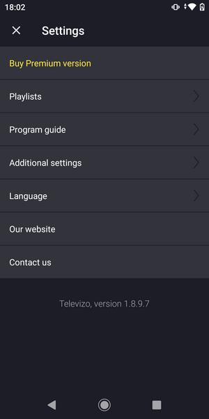 Televizo - IPTV player Screenshot 1