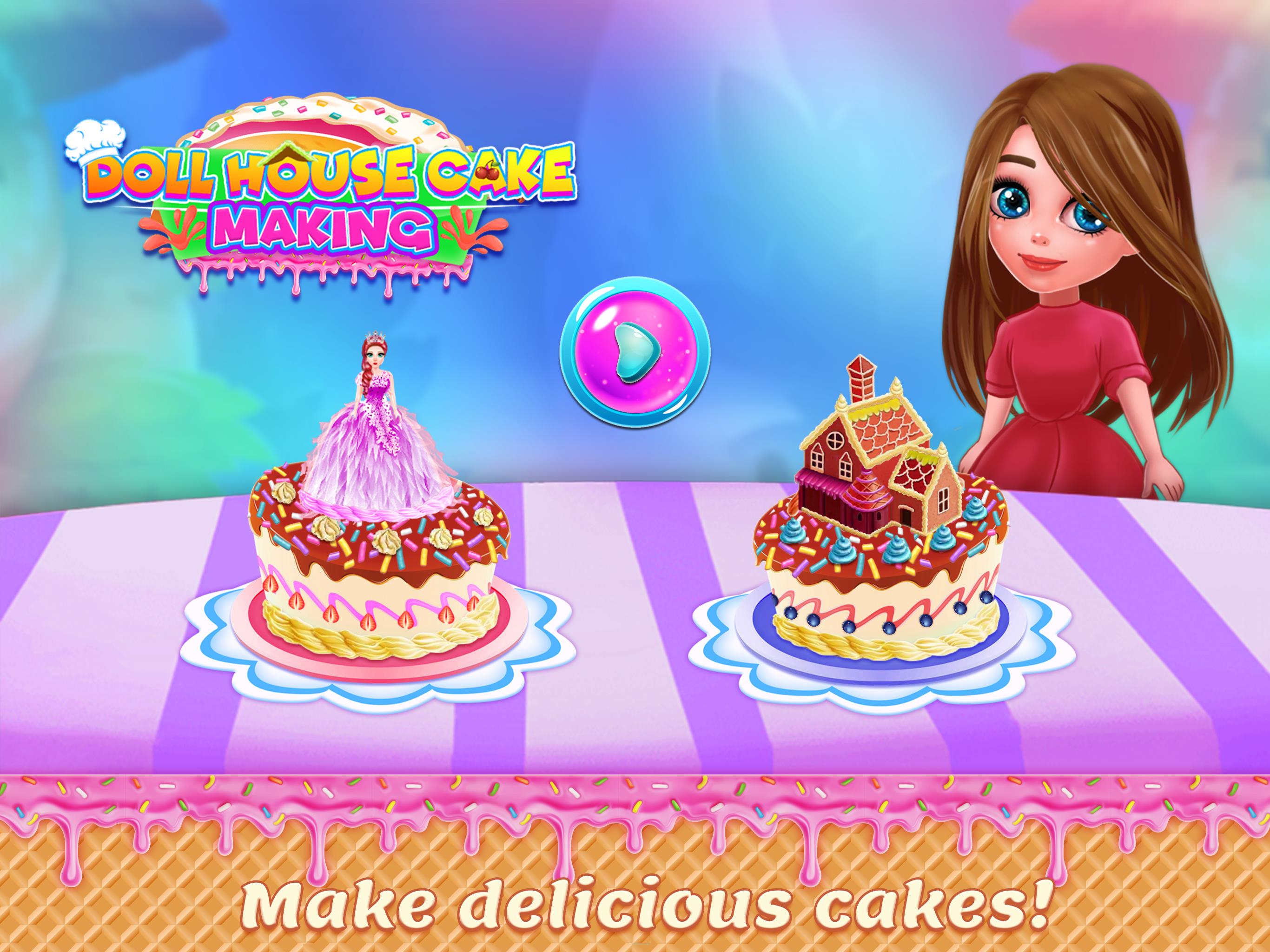 Doll House Cake Maker Game Скриншот 2