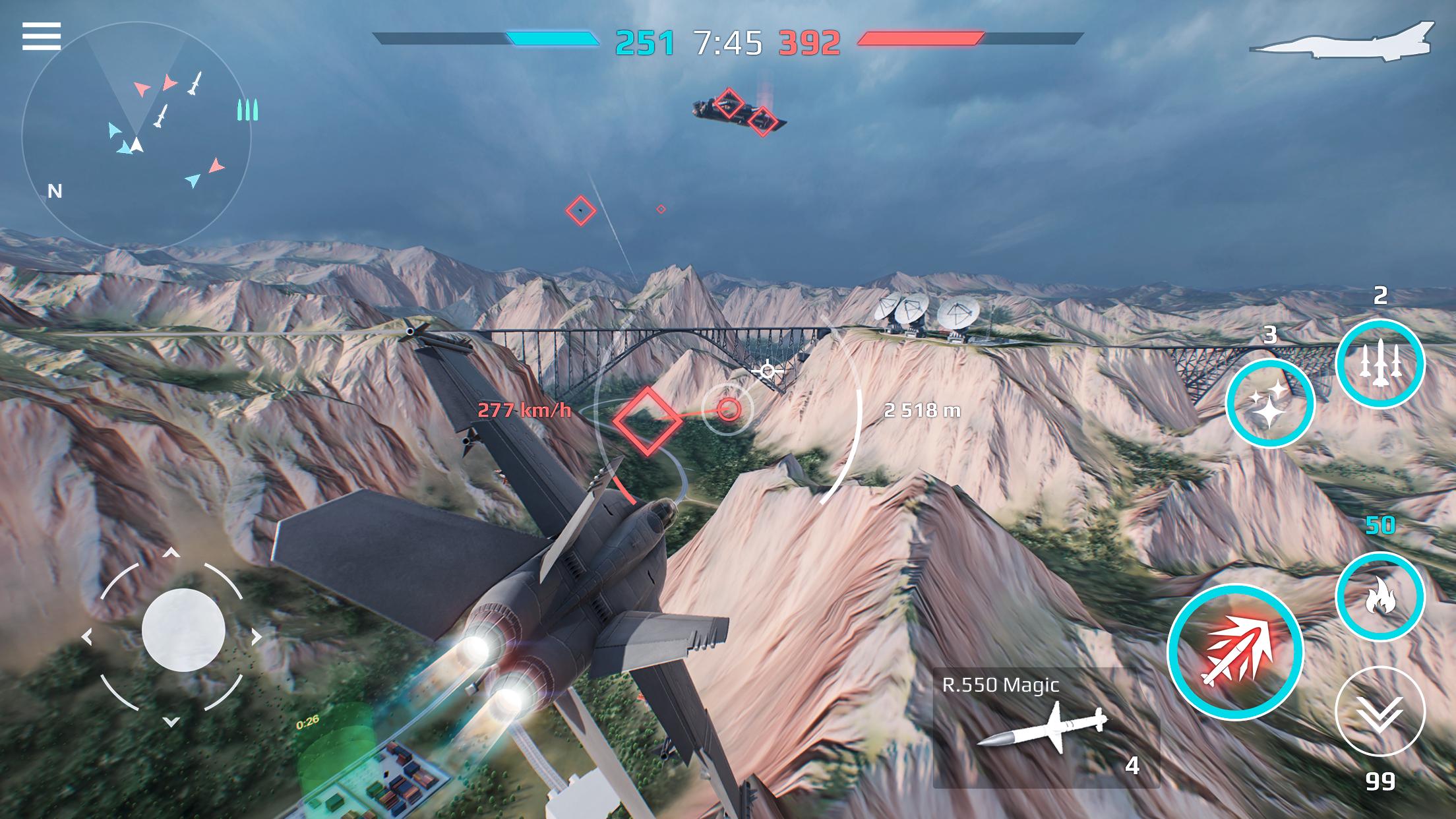 Sky Combat: Kampfflugzeuge PvP Screenshot 1
