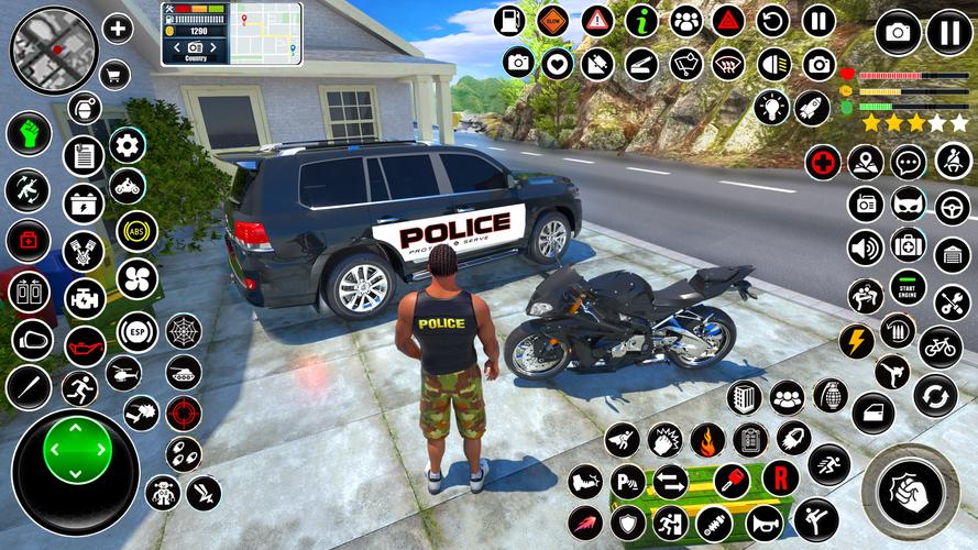 Police Game Transport Truck Скриншот 1