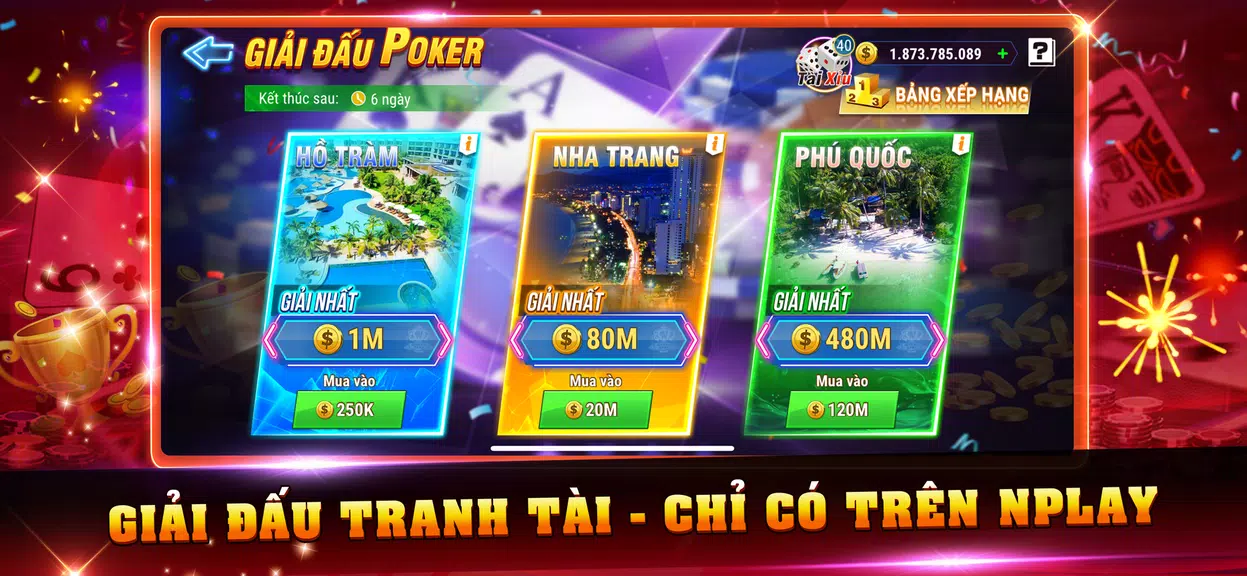 NPlay – Game Bài online, Tiến Lên, Xì Tố, Mậu Binh Screenshot 1