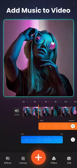 Add Music To Video & AI Editor স্ক্রিনশট 1