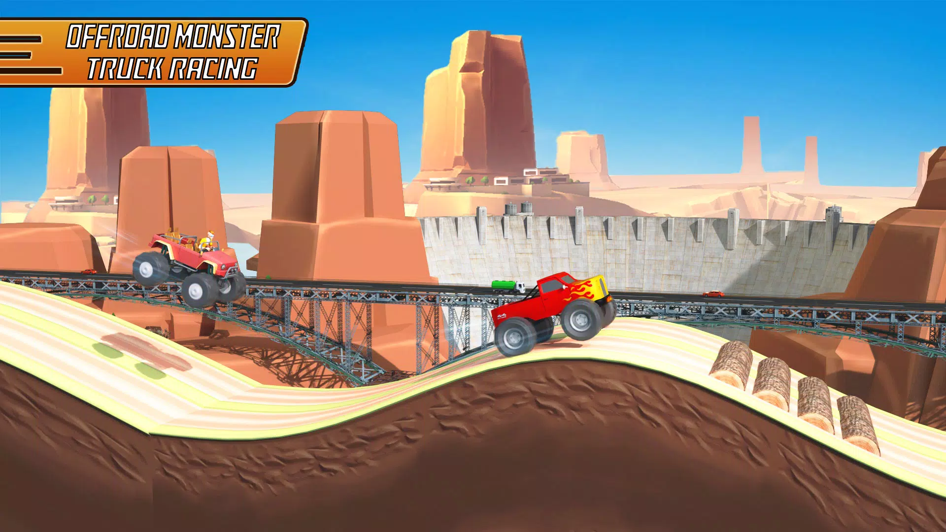 Uphill Racing - Hill Jump Game स्क्रीनशॉट 0