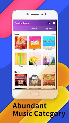 Floating Tunes-Music Player ဖန်သားပြင်ဓာတ်ပုံ 0