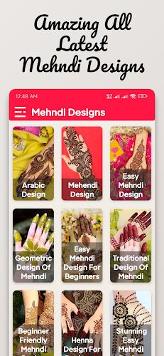 Mehndi Design: Easy & Offline Ảnh chụp màn hình 0