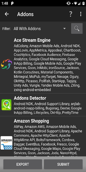 Addons Detector スクリーンショット 1