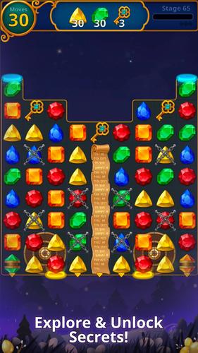Jewels Magic: Mystery Match3 Captura de pantalla 2